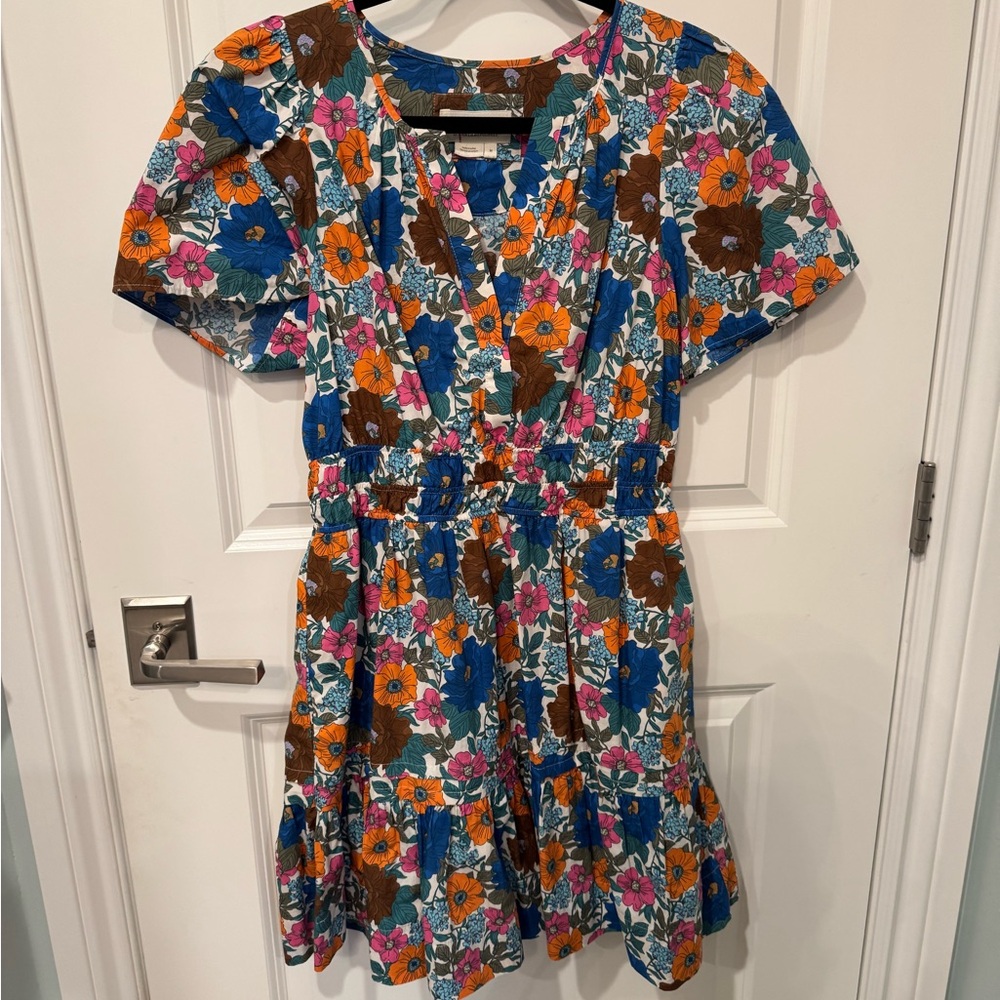 Anthropologie Somerset Floral Mini Dress size Medium